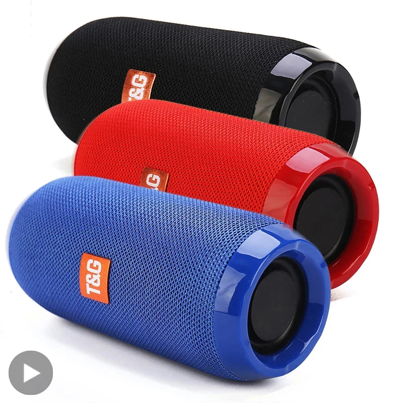 Caixa de Som Bluetooth Portátil com Rádio FM, Subwoofer Potente, Conexão Wireless e Viva-Voz – Som Estéreo de Alta Qualidade