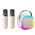 Caixa de Som Bluetooth Portátil com Microfone Duplo – Speaker Wireless para Karaokê, Festa e Música