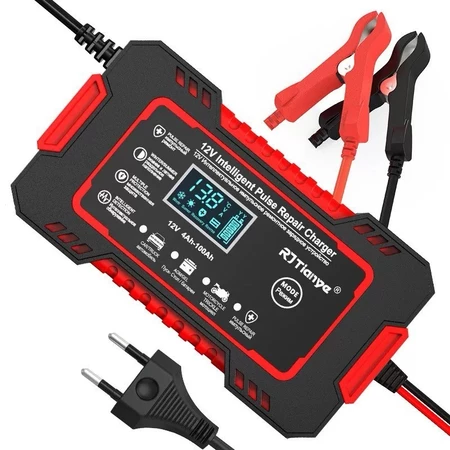 ⚡ Carregador Inteligente Power 12V – Automático, Display Digital e Reparo por Pulso