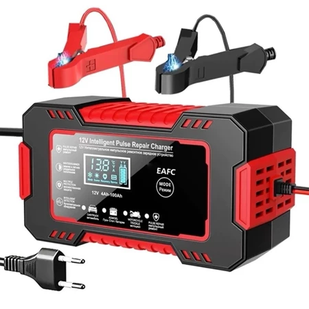 ⚡ Carregador Inteligente Power 12V – Automático, Display Digital e Reparo por Pulso