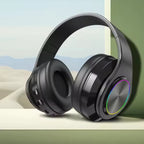 Fones de Ouvido Bluetooth RGB B39 – Cancelamento de Ruído, Dobrável, HIFI Estéreo, TF Card e Ideal para Esportes