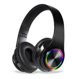 Fones de Ouvido Bluetooth RGB B39 – Cancelamento de Ruído, Dobrável, HIFI Estéreo, TF Card e Ideal para Esportes
