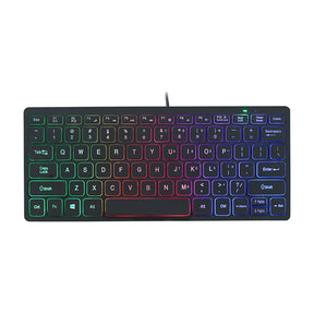 ⌨️ Teclado Mini Multimídia com Fio – Compatível com PC, Notebook, TV, iPad e Android