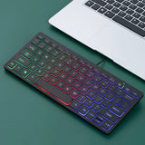 ⌨️ Teclado Mini Multimídia com Fio – Compatível com PC, Notebook, TV, iPad e Android