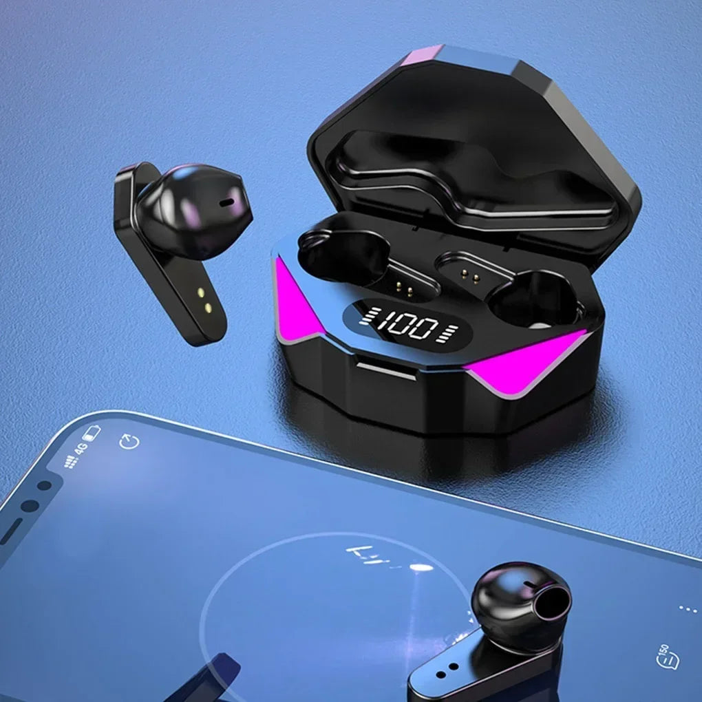 Fone TWS Sem Fio com Estojo LED Gamer