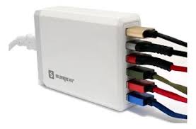 ⚡ Carregador Turbo 50W com 6 Portas USB e USB-C – Super Carregamento Rápido PD QC 4.0