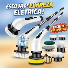 🧽 Escova Elétrica de Limpeza Multifuncional Sem Fio – Spin Scrubber para Cozinha e Banheiro