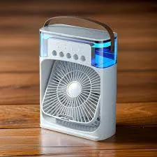 ❄️ Mini Ar-Condicionado Portátil 3 em 1 – Ventilador, Umidificador e Luz LED