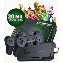 🎮 Console Retro Game Stick 4K – 20.000+ Jogos Clássicos com Controle Sem Fio