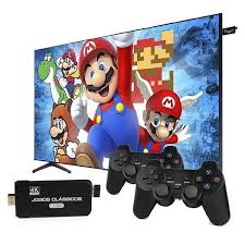 🎮 Console Retro Game Stick 4K – 20.000+ Jogos Clássicos com Controle Sem Fio