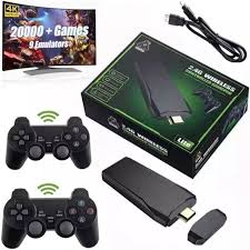 🎮 Console Retro Game Stick 4K – 20.000+ Jogos Clássicos com Controle Sem Fio
