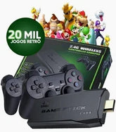 🎮 Console Retro Game Stick 4K – 20.000+ Jogos Clássicos com Controle Sem Fio