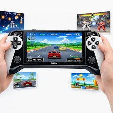 Console Portátil Retrô 5" IPS HD – Suporte Multi-Sistemas, Saída HDMI e Memória Expansível