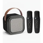 Caixa de Som Bluetooth Portátil com Microfone Duplo – Speaker Wireless para Karaokê, Festa e Música