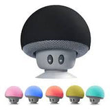 Mini Caixa de Som Bluetooth Cogumelo Portátil com Ventosa – Alto-falante Sem Fio para Celular, PC e Tablet – Design Fofo Rosa